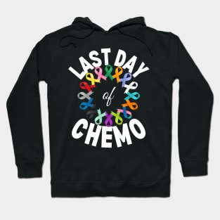 Last Day Of Chemo Radiation Cancer Awareness Survivor Hoodie